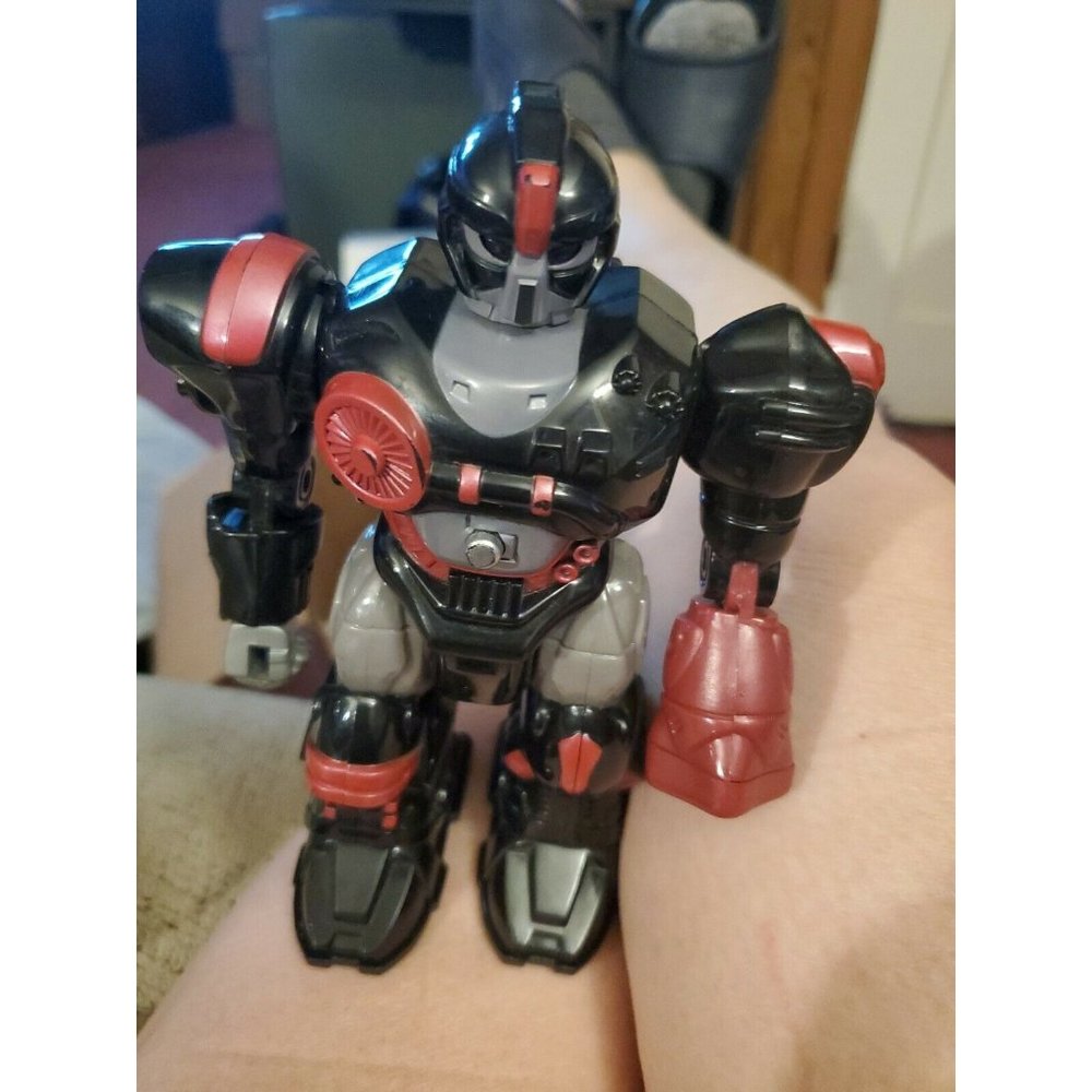 M.A.R.S. Motorized Attack Robo Squad 7" WALKING ROBOT HAP-P-KID  USED TESTED!